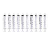 Paquete de 10 jeringas Luer Lock de 3 ml, jeringas de plástico de 3 ml con punta Luer Lock sin aguja para laboratorio científico