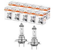 Paquete De 10 Lámparas Halógenas Osram H4 / H7 Clásico Para Auto Y Moto 12V