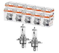 Paquete De 10 Lámparas Halógenas Osram H4 / H7 Clásico Para Auto Y Moto 12V