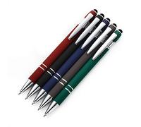 Paquete de 10 lápices capacitivos personalizados de tacto suave, bolígrafo promocional personalizado retráctil para teléfonos y tabletas (colores surtidos)