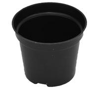 Paquete de 10 macetas de plástico negro con 8 variaciones de tamaño, diseño moldeado por inyección con niveles de drenaje dobles para mantener el flujo de aire y el equilibrio de agua (B80#)