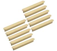 Paquete de 10 manijas de gabinete de aluminio sólido para cajones, manijas modernas para cocina, dormitorio, baño, manija de muebles, cómoda, armario