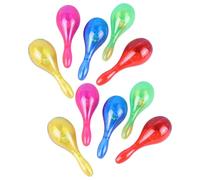 Paquete de 10 maracas LED vibrantes que cambian de color con 6 patrones intermitentes para fiestas de DJ y juegos musicales para fiestas infantiles