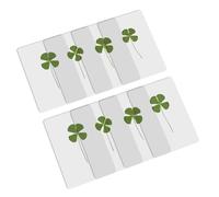 Paquete de 10 marcapáginas naturales de hojas secas, marcapáginas, soporte para páginas, ayuda de lectura para profesores, amantes de los libros, escritores, lectores