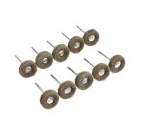 Paquete De 10 Minicepillos Abrasivos De Nailon For Pulir Y Pulir Con Vástago De 3 Mm, Compatibles Con El Juego De Accesorios For Herramientas Rotativas Dremel.(Yellow)