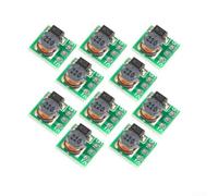 Paquete de 10 módulos convertidores de impulso DC-DC en miniatura con amplio rango de entrada de 0,8 V-5 V que proporciona 3,3 V estable a 500 mA y 5 V a 480 ma para sistemas de energía alternativos y