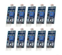 Paquete de 10 módulos de sensor de luz digital, detector de fotorresistencia ajustable DC 3.3-5V con potenciómetro para proyectos de bricolaje Arduino