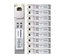 Paquete de 10 módulos transceptores RJ45 de cobre SFP, 10/100/1000Base-T de 100 m para Cisco, Netgear, Mikrotik, Ubiquity, DLink, etc., interruptor abierto