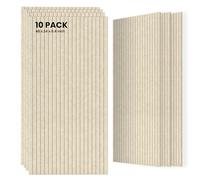 Paquete de 10 paneles acústicos grandes, 48 x 24 x 0.4 pulgadas, paneles de espuma a prueba de sonido para paredes, paneles de amortiguación de ruido de alta calidad, paneles de sonido para sala