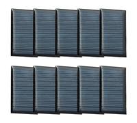Paquete de 10 paneles solares pequeños de 5 V 30 Ma - 53 x 30 mm, celdas fotovoltaicas para proyectos de ciencia electrónica, carga de baterías pequeñas de CC, modelos y juguetes autoalimentados
