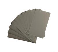 Paquete de 10 papeles de lija húmedos y secos de 3 x 5.5 pulgadas, granos surtidos 600-2500, hojas abrasivas impermeables para pulido de metales de muebles de carrocería, lijado en seco o húmedo