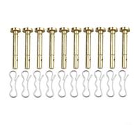Paquete de 10 pasadores de corte 73804155 para sopladores de nieve Craftsman incluyendo pasadores de chaveta para un rendimiento consistente en limpieza de nieve en invierno