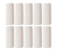 Paquete de 10 Peines de Dientes Anchos, Previene Daños en el Cuero Cabelludo, Menos Fricción, Ergonómico, Material de Paja de Trigo, para Todo Tipo de Cabello
