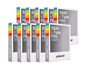 Paquete de 10 películas instantáneas Polaroid en blanco y negro para I-type