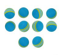 Paquete de 10 pelotas de golf de esponja EVA para práctica en interiores, suaves, flexibles, ligeras, no peligrosas para muebles de mascotas y superficies de vidrio (azul)