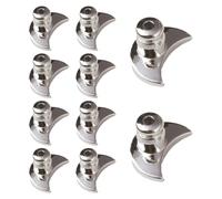 Paquete de 10 pendientes de metal para orejas caídas, dije de bloqueo seguro para mujer y aretes pesados de repuesto