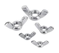 Paquete de 10 Piezas de Acero Inoxidable M3-M8 SS316 Wing Nut DIN315 Kits de Tuercas de Mariposa para sujeción(M8)