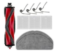 Paquete de 10 piezas de repuesto compatibles con robot aspirador Roborock Q7 M5/ Q7 M5+/ Q7 L5+, 1 cepillo de rodillo, 4 cepillos laterales, 3 filtros HEPA, 2 almohadillas de fregona, kit de