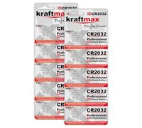 Paquete de 10 pilas CR2032 de litio de alto rendimiento/pila de botón de 3 V para aplicaciones profesionales - última generación