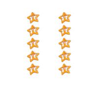 Paquete de 10 pinzas para el pelo en forma de estrella, elegantes pinzas fluorescentes en forma de estrella para novia, fotografía, cola de caballo, tiaras