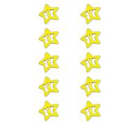 Paquete de 10 pinzas para el pelo en forma de estrella, elegantes pinzas fluorescentes en forma de estrella para novia, fotografía, cola de caballo, tiaras