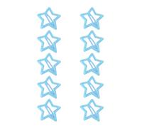 Paquete de 10 pinzas para el pelo en forma de estrella, elegantes pinzas fluorescentes en forma de estrella para novia, fotografía, cola de caballo, tiaras