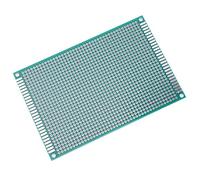 Paquete de 10 Placas de Circuito Estañado PCB Prototipo de Doble Cara, 8x12 Cm, Paso de Orificio Estándar de 2,54 Mm para Experimentos Eléctricos y Fábricas de electrónica.