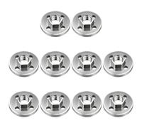 Paquete de 10 placas de presión precisas de aleación de acero para amoladoras angulares de 100 mm, tuercas hexagonales, bridas seguras a prueba de óxido