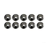 Paquete de 10 placas traseras cuadradas de acero al carbono para manijas de muebles de cocina y baño, elegante decoración del hogar, 2,78 cm