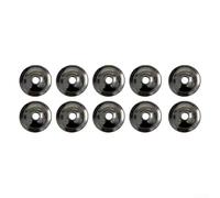 Paquete de 10 placas traseras de perilla de gabinete negro mate que ofrecen durabilidad de acero al carbono y aspecto elegante para proyectos domésticos