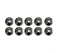 Paquete de 10 placas traseras para pomos de gabinete color negro mate, adecuadas para múltiples habitaciones para mejorar la apariencia de los muebles y proteger las superficies