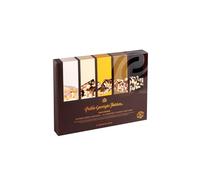 Paquete de 10 porciones surtidas Paquete gastronómico 2 * 170 g. Calidad premium. Sin gluten. Caja de regalo. Surtido de turrones y chocolates.