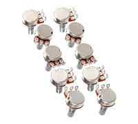 Paquete de 10 potenciómetros de 500 K para guitarra y bajo adecuado para tono preciso en guitarras eléctricas, bajos, control de volumen de guitarra