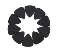Paquete de 10 púas de guitarra de fieltro de lana de 3 mm que producen un tono más suave que las púas de plástico o metal para guitarra acústica, guitarra eléctrica y ukelele, (Negra)