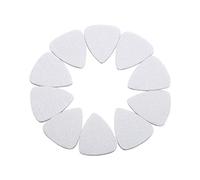 Paquete de 10 púas de guitarra de fieltro de lana de 3 mm que producen un tono más suave que las púas de plástico o metal para guitarra acústica, guitarra eléctrica y ukelele, (Blanca)