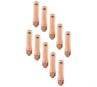 Paquete de 10 puntas de contacto para soldadura Bernard Centerfire MIG con punta cónica, diseño de caída sin rosca, optimizado para aplicaciones de soldadura de gas para reducir el tiempo de