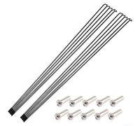 Paquete de 10 radios de bicicleta de 14 G, fabricados con acero 45# para fiabilidad mecánica a largo plazo en tareas de amarre de ruedas y servicio (270 mm, 10 piezas)