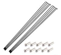 Paquete de 10 radios de bicicleta de 14 G, fabricados con acero 45# para fiabilidad mecánica a largo plazo en tareas de amarre de ruedas y servicio (275 mm, 10 piezas)