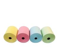 Paquete de 10 rollos de papel térmico de colores de 80x80 mm, rollos for recibos de punto de venta for cajas registradoras y supermercados.(Yellow80x80mmX10roll)