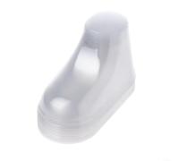 Paquete de 10 soportes de plástico transparente para pies de bebé, para calcetines de zapatos, botines de PVC, soportes de forma, para tienda minorista, maniquíes transparentes para pies infantiles
