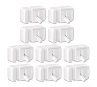 Paquete de 10 soportes para cables con interruptor de palanca para uso en escritorio, compatibles con cables de menos de 6 mm, mejorando la organización del espacio de trabajo