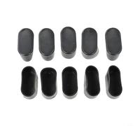 Paquete de 10 tapones ovalados para patas de silla, protectores de suelo de goma compatibles con suelos de azulejos de vinilo de madera dura, deslizadores de silla de PVC que no dejan marcas para