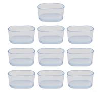 Paquete de 10 tapones ovalados para patas de silla, protectores de suelo de goma compatibles con suelos de azulejos de vinilo de madera dura, deslizadores de silla de PVC que no dejan marcas para