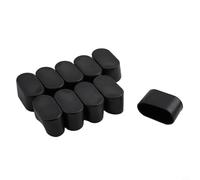 Paquete de 10 tapones ovalados para patas de silla, protectores de suelo de goma compatibles con suelos de azulejos de vinilo de madera dura, deslizadores de silla de PVC que no dejan marcas para