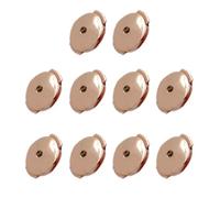 Paquete de 10 tapones para los oídos de cobre de disco de moda distintivos para los amantes de la moda