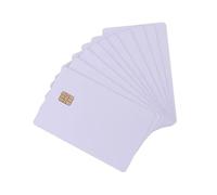 Paquete de 10 tarjetas IC modelo 4442, color blanco con tarjeta inteligente de memoria de 4 KB, adecuadas para sistemas de control de acceso, tarjeta IC