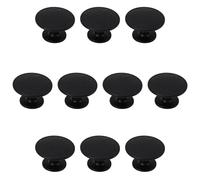 Paquete de 10 tiradores sólidos de aleación de zinc texturizados modernos con diseño de hongos, manijas de gabinete de un solo agujero de 40 mm, tiradores redondos para pomo de armario de cocina