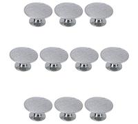 Paquete de 10 tiradores sólidos de aleación de zinc texturizados modernos con diseño de hongos, manijas de gabinete de un solo agujero de 50 mm, tiradores redondos para pomo de armario de cocina