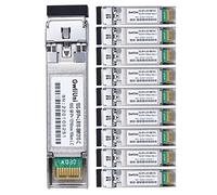 Paquete de 10 transmisor-receptor de red de módulo de fibra 10G SFP+, LR SM1310nm 10 km, LC dúplex para Cisco, Netgear, MikroTik, ubicuidad, DLink, etc