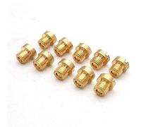 Paquete de 10 Uds. Carburador principal Jet M6 M5 6mm 5mm rosca for DellOrto BGM Motoforce carburador inyector boquilla tamaño 50-200(40-62 (M5))